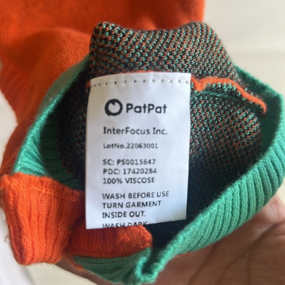 New with Tags PatPat Baby Halloween Pumpkin Onesie size 9-12 Months - Picture 4 of 5